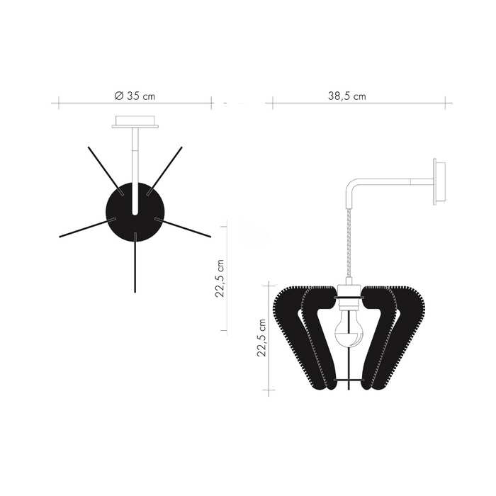 Applique à bras pendante NOTOCA, tressage Twist