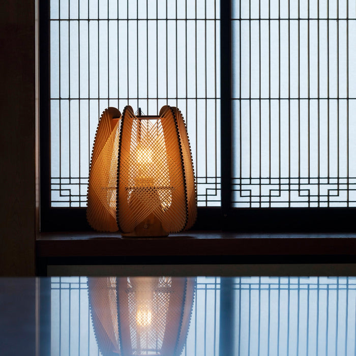 Lampe nomade Arioca, tressage Croisé