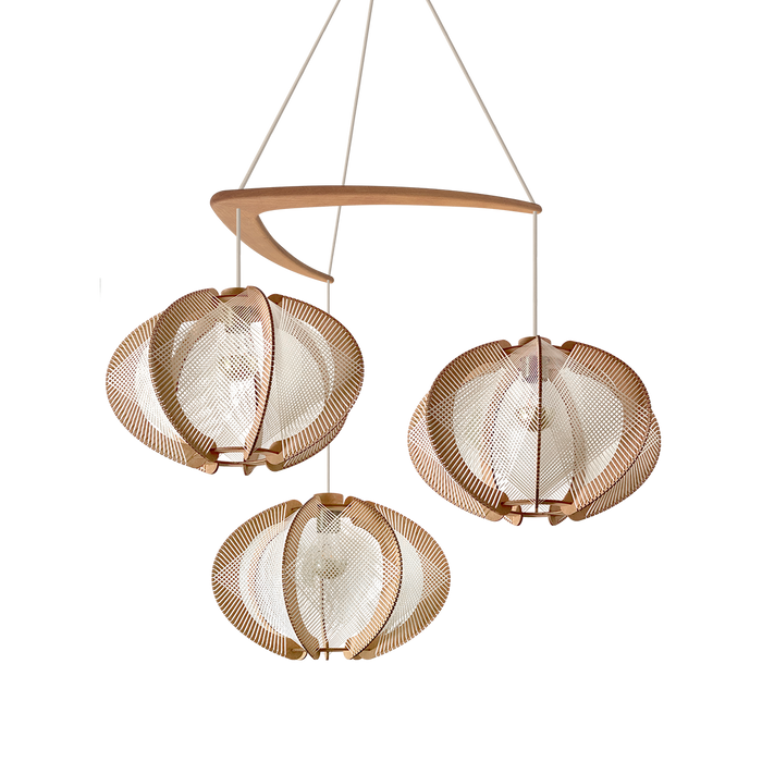 Lustre ECHINO, Tressage Croisé