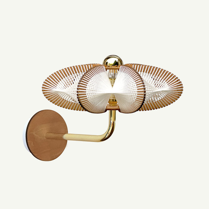 ETIOLA 30 rising arm wall light, Twist braiding