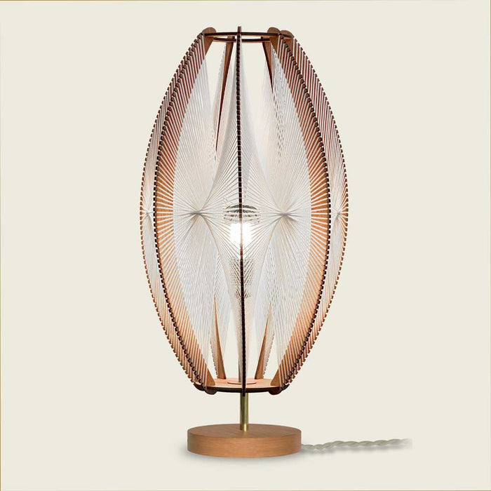Lampe sur pied DJEMINO, tressage Twist
