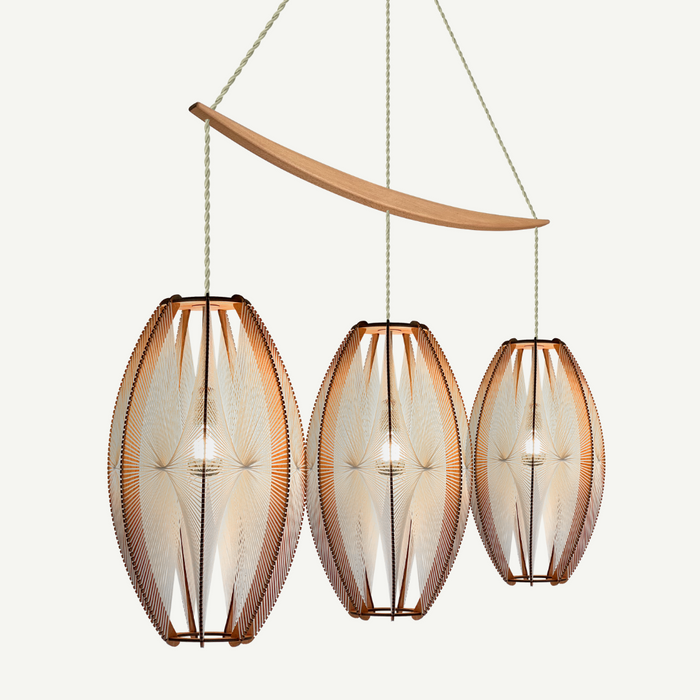 Lustre "Arc" DJEMINO, Tressage Twist