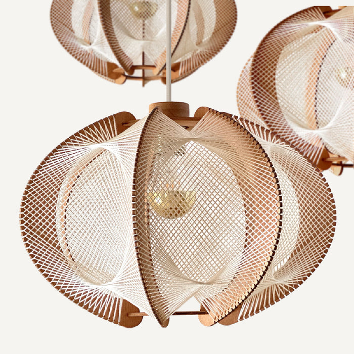 Lustre ECHINO, Tressage Twist Croisé