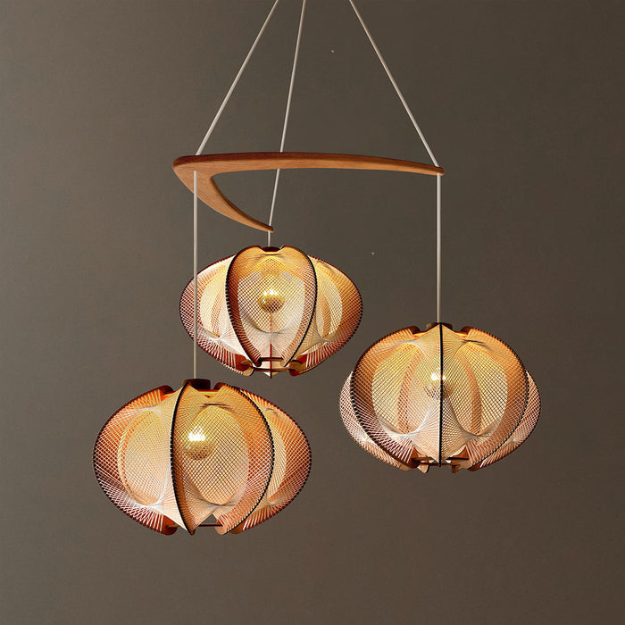 Lustre ECHINO, Tressage Twist Croisé