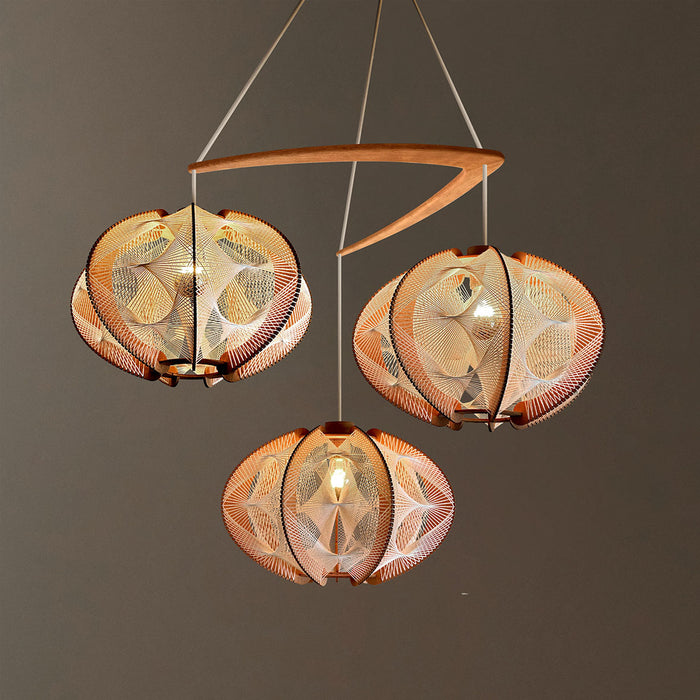 Lustre ECHINO, Tressage Triple Twist