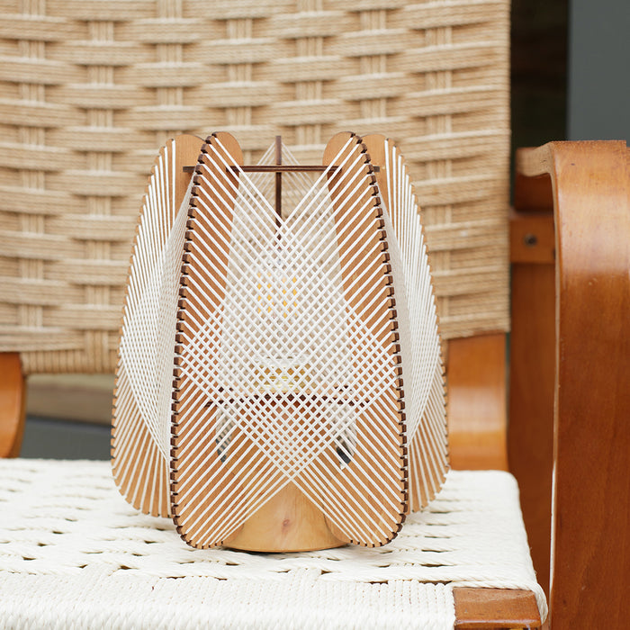 Lampe nomade Arioca, tressage Croisé