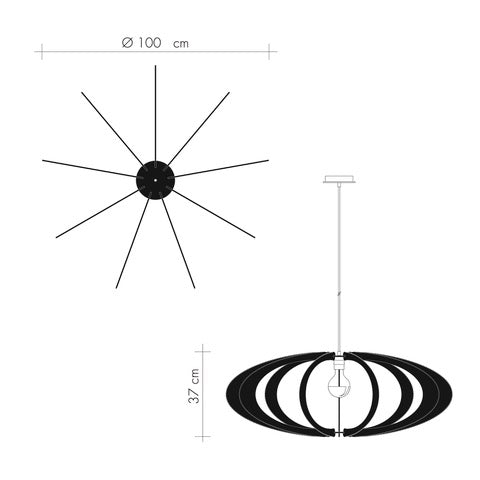 Grande Suspension ETIOLA XL, tressage Twist