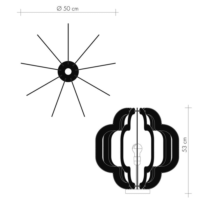 Lampe sur socle OCCYGONE, Tressage Twist