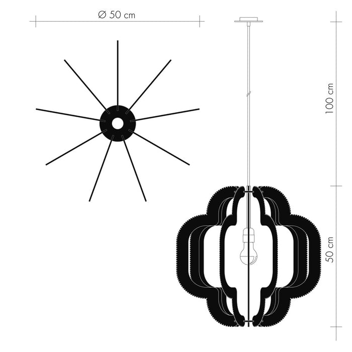 Suspension OCCYGONE, tressage Twist
