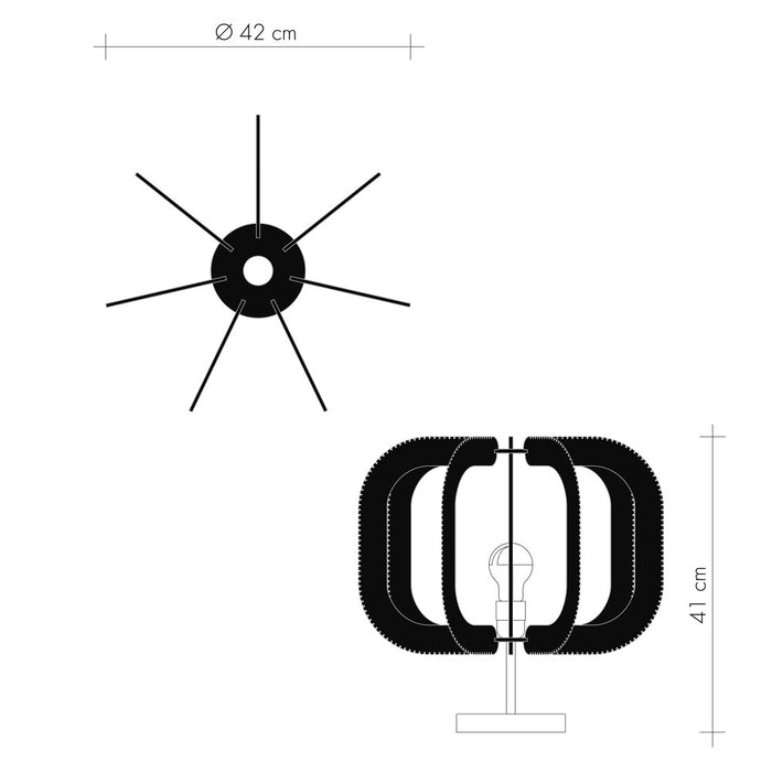 Lampe sur pied DRUMJEE 7, Tressage Triple Twist