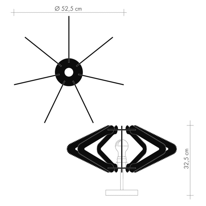 Lampe sur pied ASTRELI, Tressage Twist