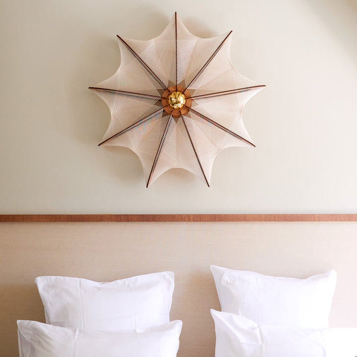 ETIOLA XL Ø80 Wall Lamp, Twist Braiding