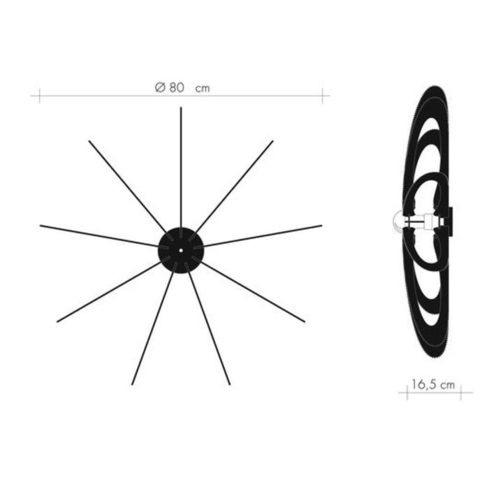 ETIOLA XL Ø80 Wall Lamp, Twist Braiding