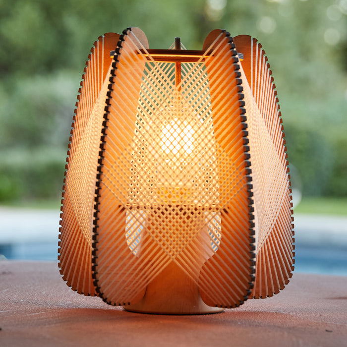 Lampe nomade Arioca, tressage Croisé