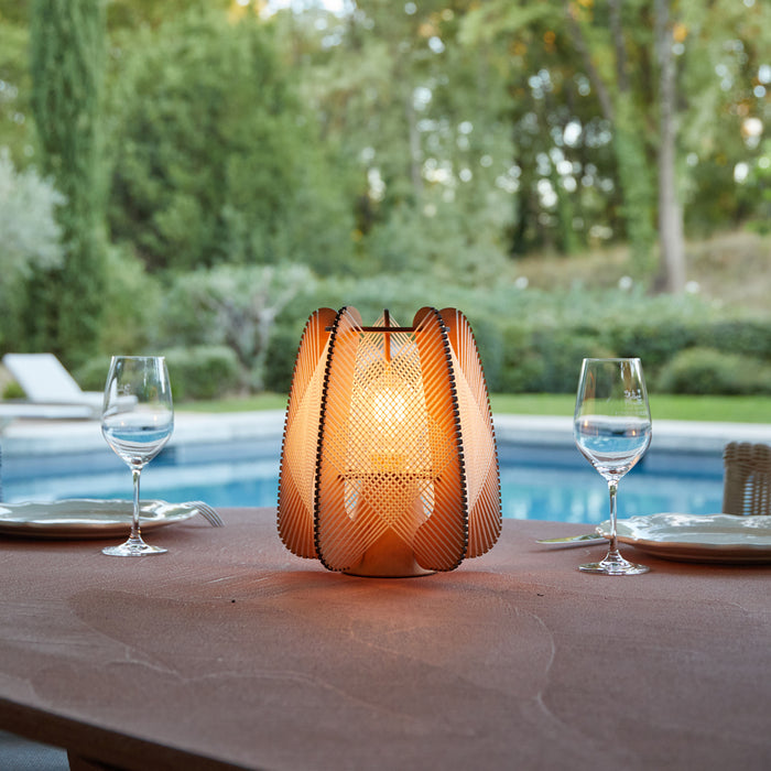 Lampe nomade Arioca, tressage Croisé