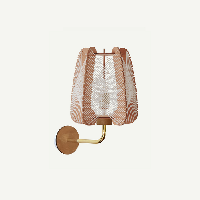 ARIOCA rising arm wall lights, Croisé braiding