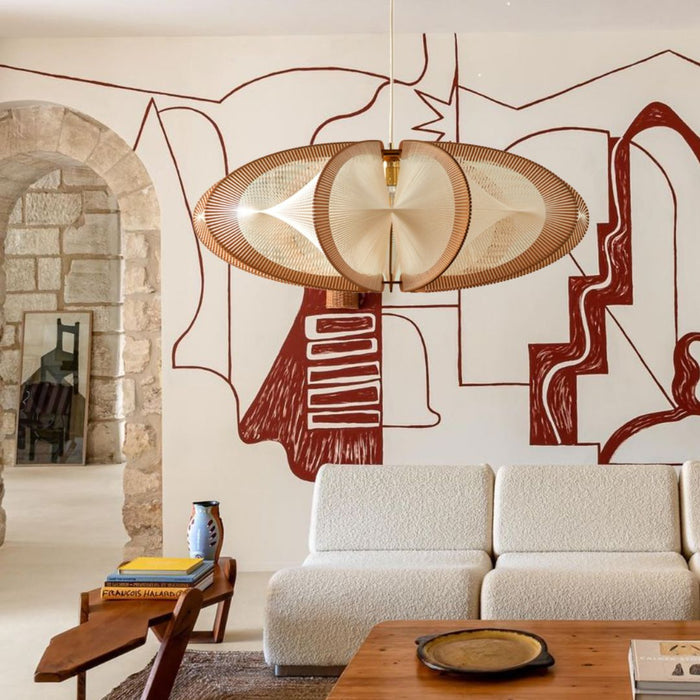 ETIOLA L large pendant lamp, Twist braiding