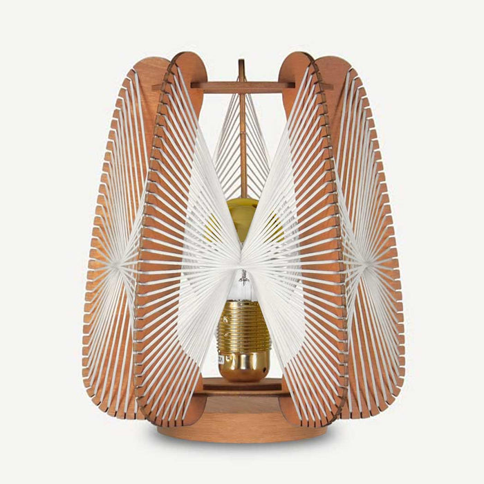 Lampe sur socle ARIOCA, tressage Twist, Lafablight