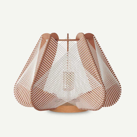 Lampe sur socle NOTOCA, tressage Croisé, Lafablight