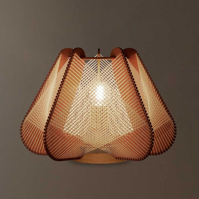 Lampe sur socle NOTOCA, tressage Croisé, Lafablight
