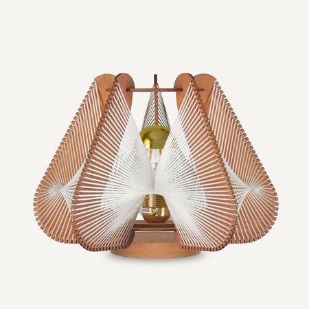 Lampe sur socle NOTOCA, tressage Twist, Lafablight