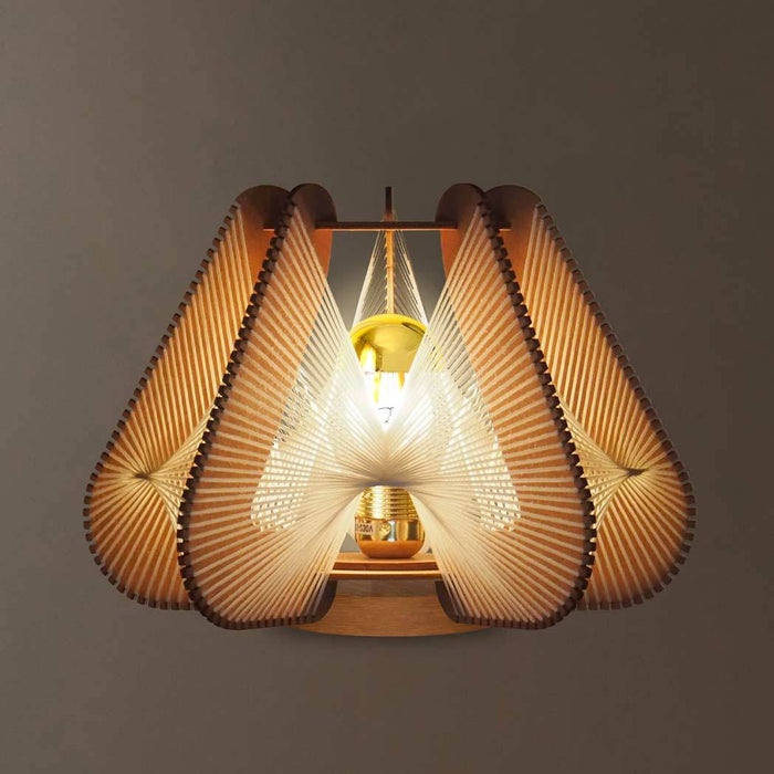 Lampe sur socle NOTOCA, tressage Twist, Lafablight