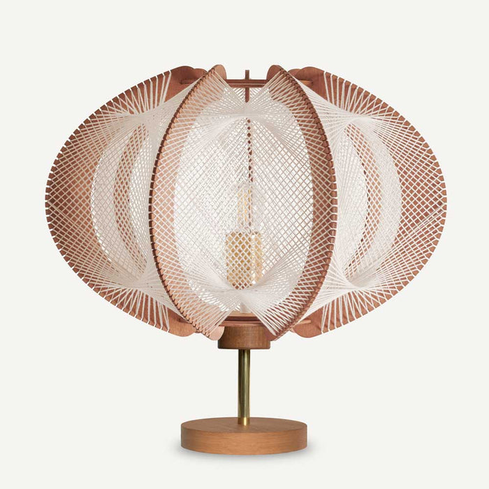 Lampe sur pied ECHINO, tressage Twist Croisé, Lafablight
