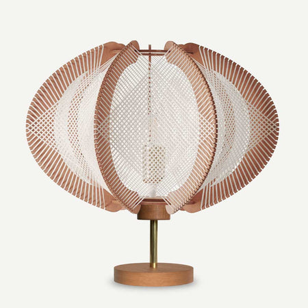 Lampe sur pied ECHINO, tressage Croisé, Lafablight
