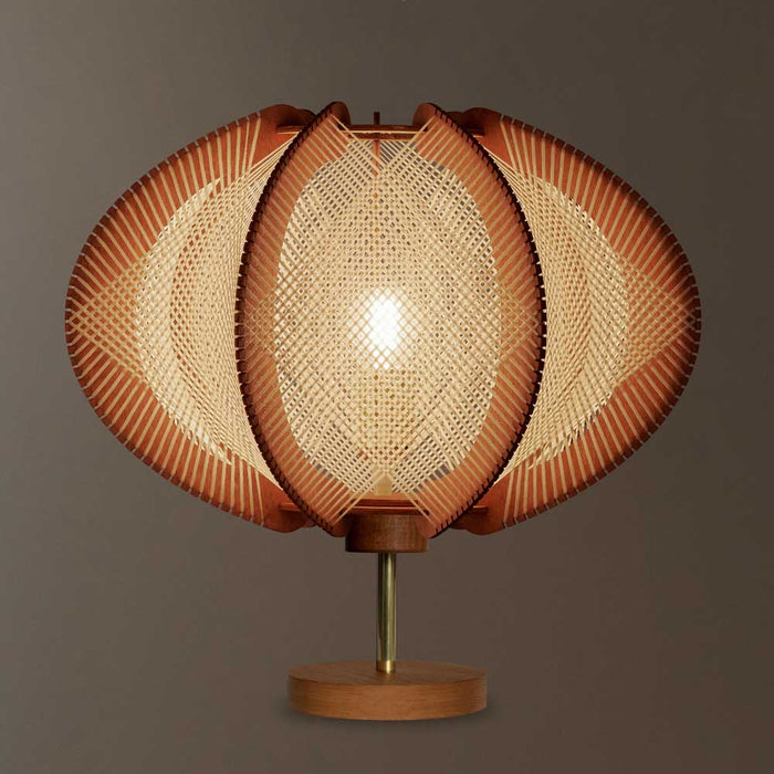 Lampe sur pied ECHINO, tressage Croisé, Lafablight