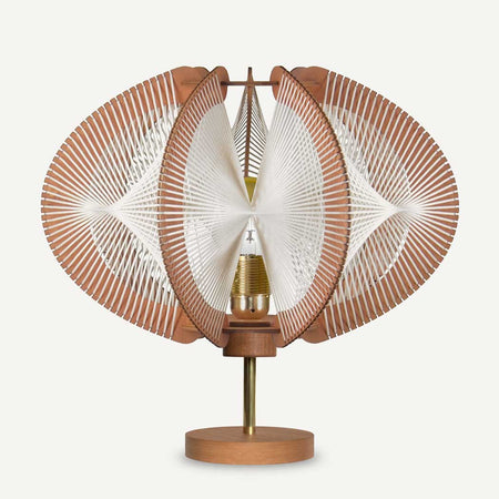 Lampe sur pied ECHINO, tressage Twist, Lafablight