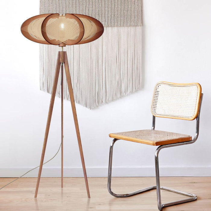 Lampadaire ETIOLA, tressage Croisé par Lafablight