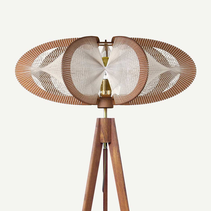 Lampadaire ETIOLA, tressage Twist, par Lafablight