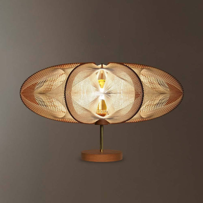 Lampe sur pied ETIOLA, tressage Triple Twist, Lafablight
