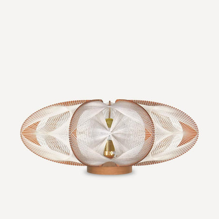 Lampe sur socle ETIOLA, tressage Triple Twist, Lafablight