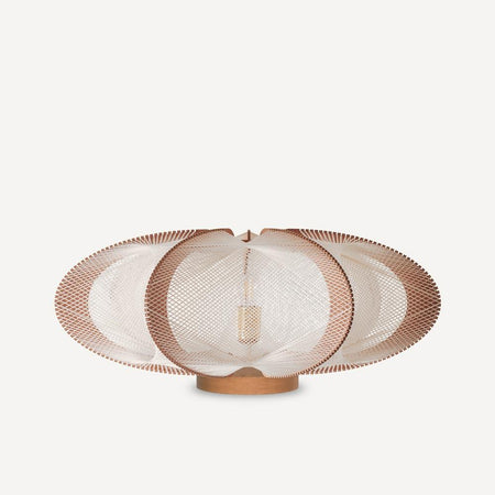 Lampe sur socle ETIOLA, tressage Twist Croisé, Lafablight