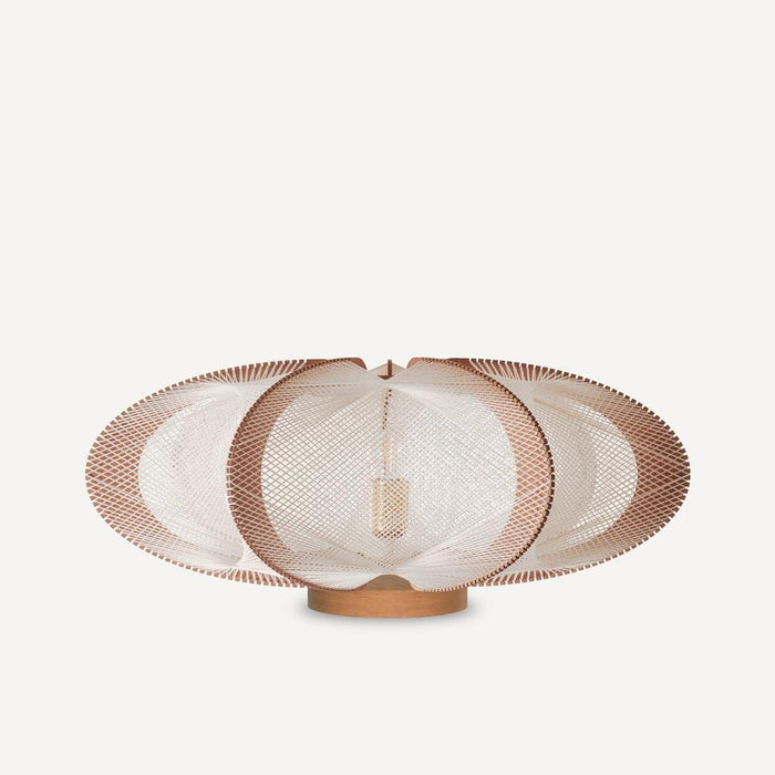 Lampe sur socle ETIOLA, tressage Twist Croisé, Lafablight