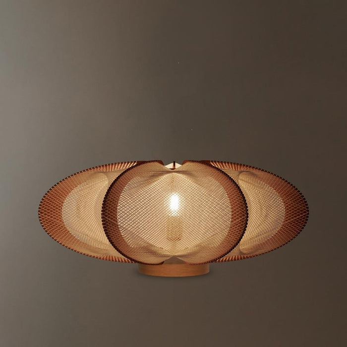 Lampe sur socle ETIOLA, tressage Twist Croisé, Lafablight