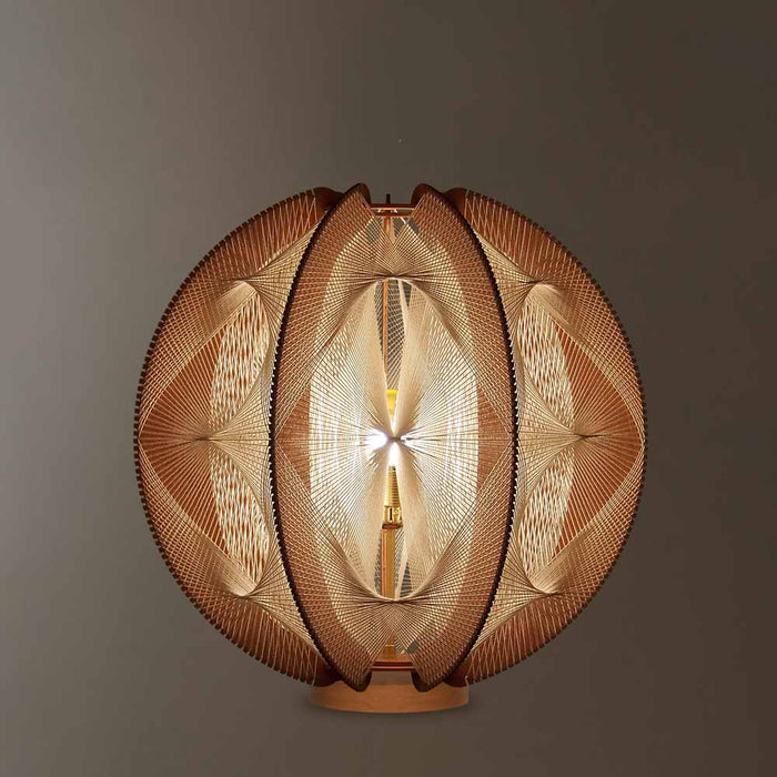Lampe sur socle ASTROFI, tressage Triple Twist, Lafablight