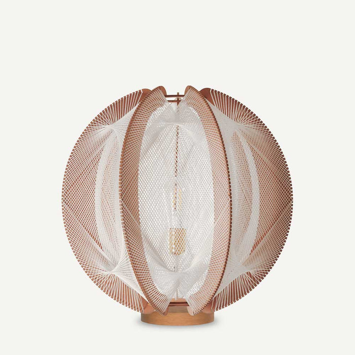 Lampe sur socle ASTROFI, tressage Twist Croisé, Lafablight