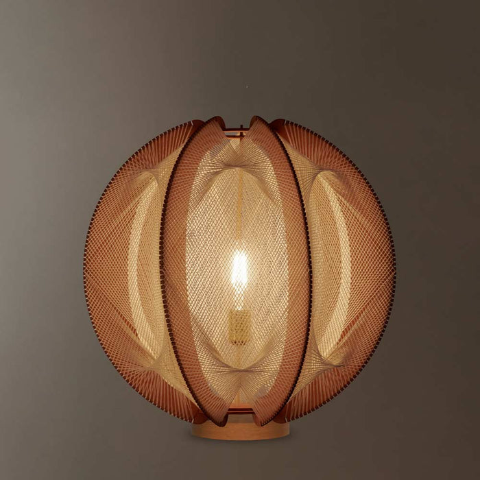 Lampe sur socle ASTROFI, tressage Twist Croisé, Lafablight