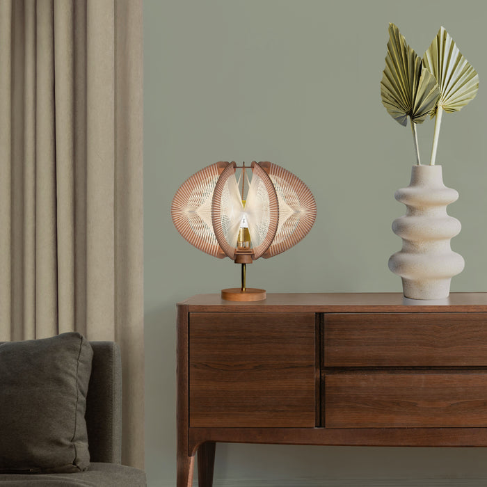 Lampe sur pied ECHINO, tressage Twist, Lafablight