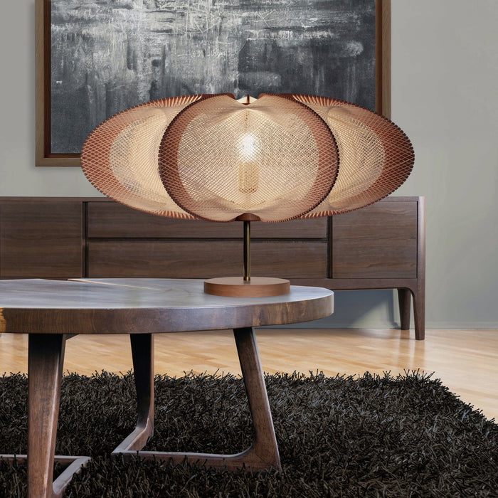 Lampe sur pied ETIOLA, tressage Twist Croisé, Lafablight