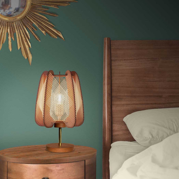 Lampe sur pied ARIOCA, tressage Croisé, Lafablight