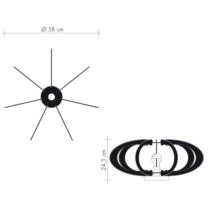 Lampe sur socle ETIOLA, tressage Twist, Lafablight