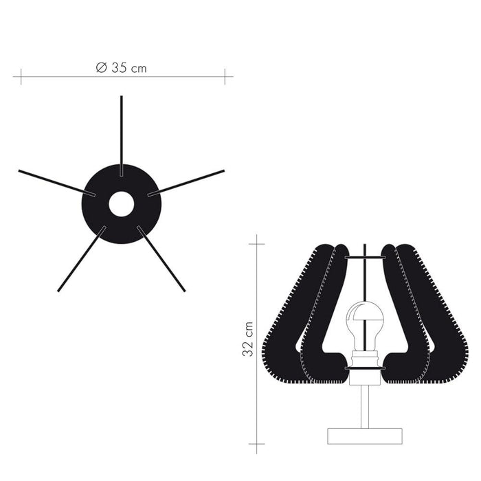 Lampe sur pied NOTOCA, tressage Croisé, Lafablight