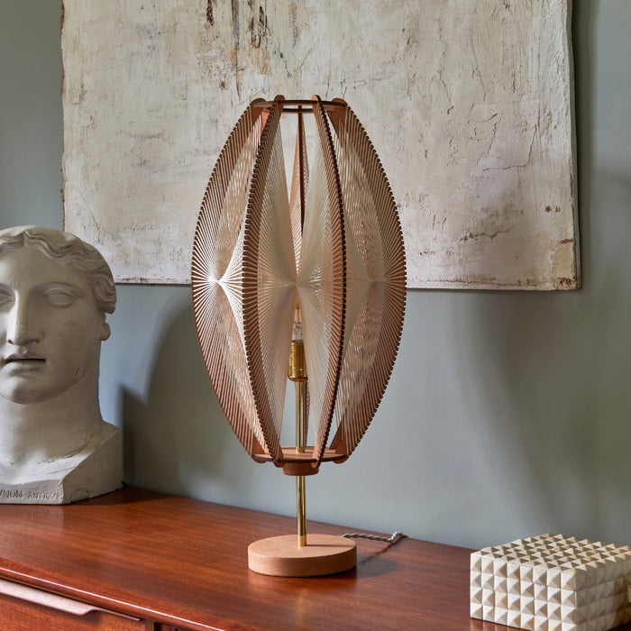 Lampe sur pied DJEMINO, tressage Twist