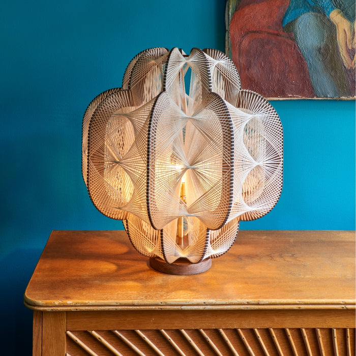 Lampe sur socle OCCYGONE, Tressage Twist