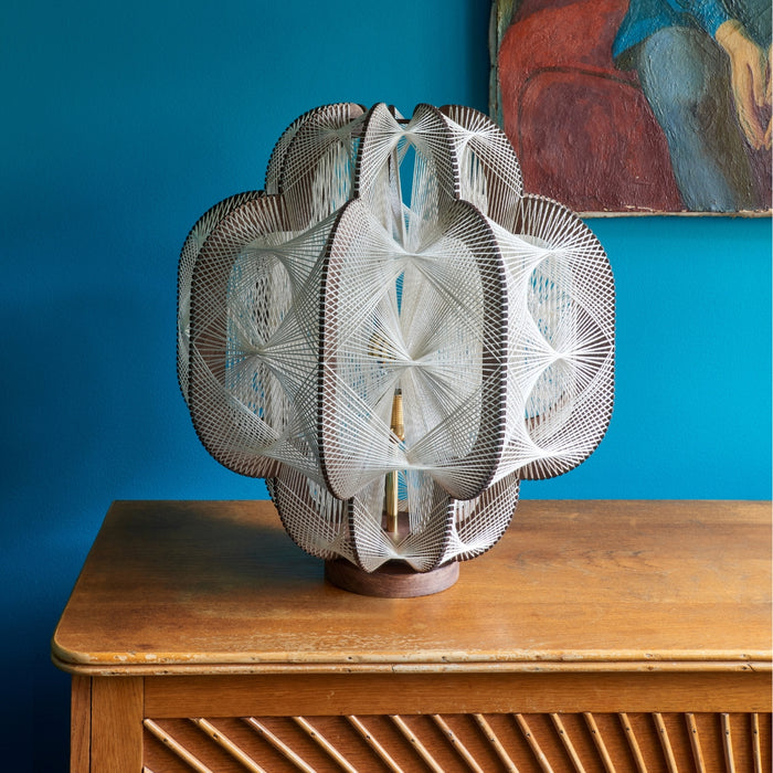 Lampe sur socle OCCYGONE, Tressage Twist