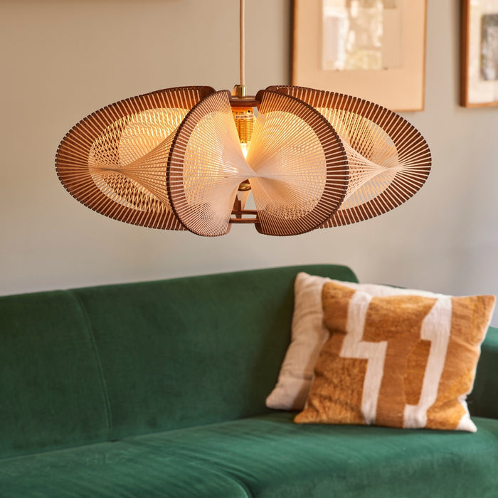 Suspension ETIOLA, tressage Twist - Noyé foncé