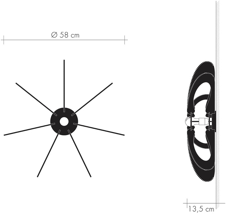 Plafonnier ETIOLA Ø58cm, tressage Twist